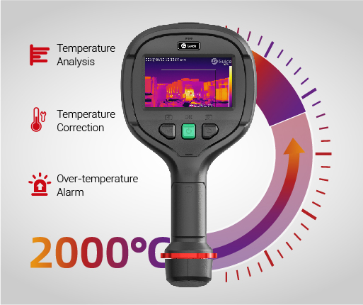 Firefighter Thermal Camera PR610 Visualized Temperature